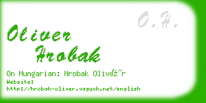 oliver hrobak business card